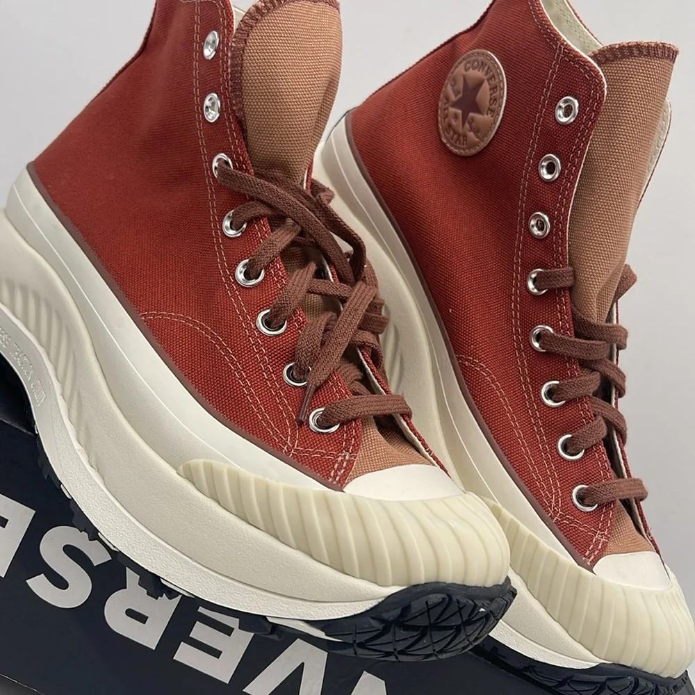 Converse Men’s CHUCK 70 AT-CX HI RITUAL RED/CLAY POT/RED OAK A06119C Platforms